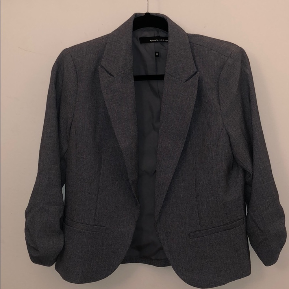 Gray blazer